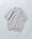 URBAN RESEARCH ROSSO 『WEB限定』変形カノコ半袖クルーネックニット アーバンリサーチロッソ トップス ニット ブラック ネイビー カーキグ...
