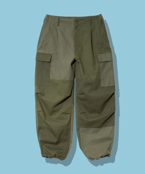 GSC MENS SELECT BAYCANT/ベイカント 3素材カーゴパンツ 2 (MENS) ゴースローキャラバン パンツ その他のパンツ カーキグリーン ブラック