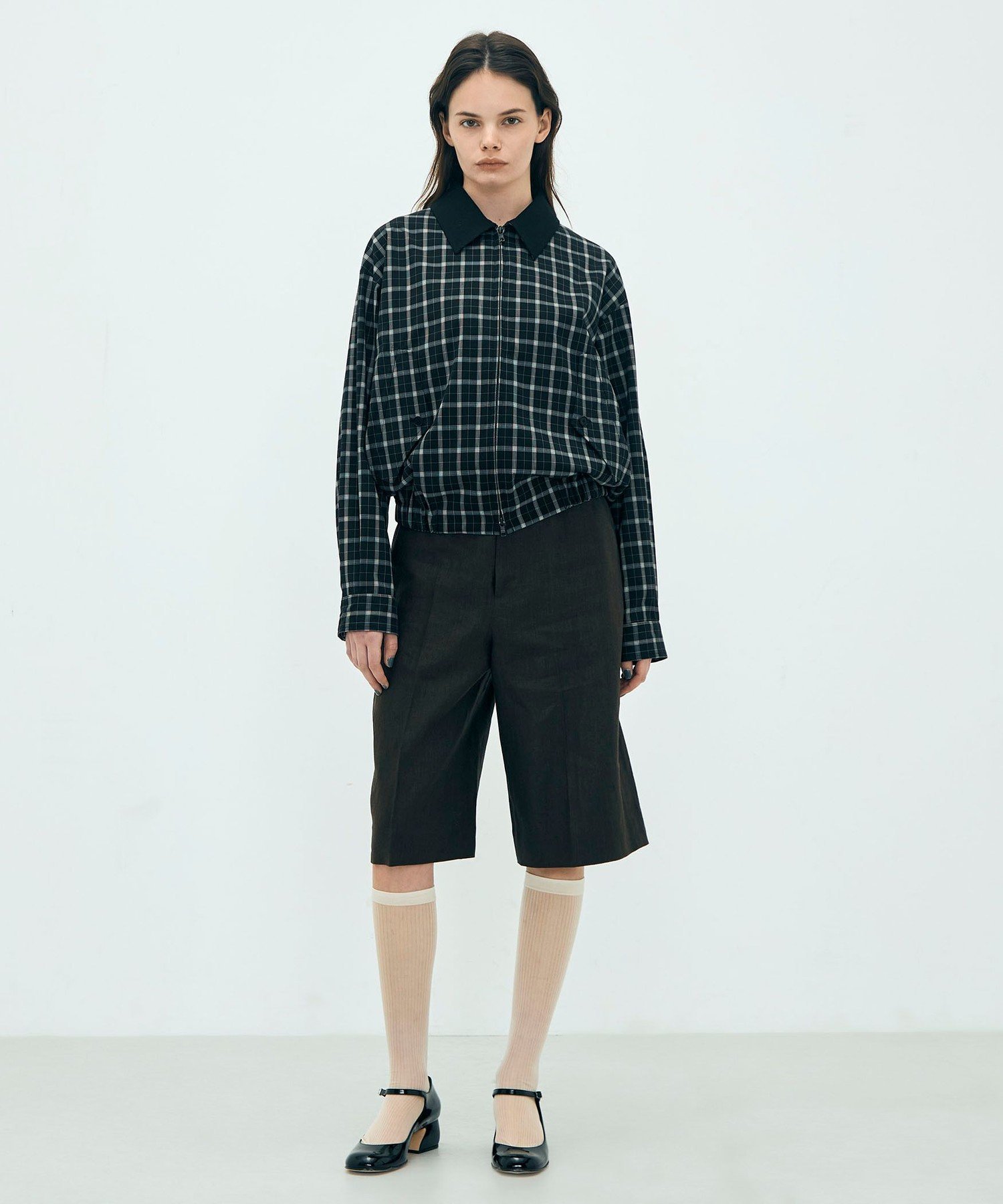 EDITION edition pourell リネン タックショートパンツ トゥモローランド パンツ その他のパンツ ブラウン ベージュ