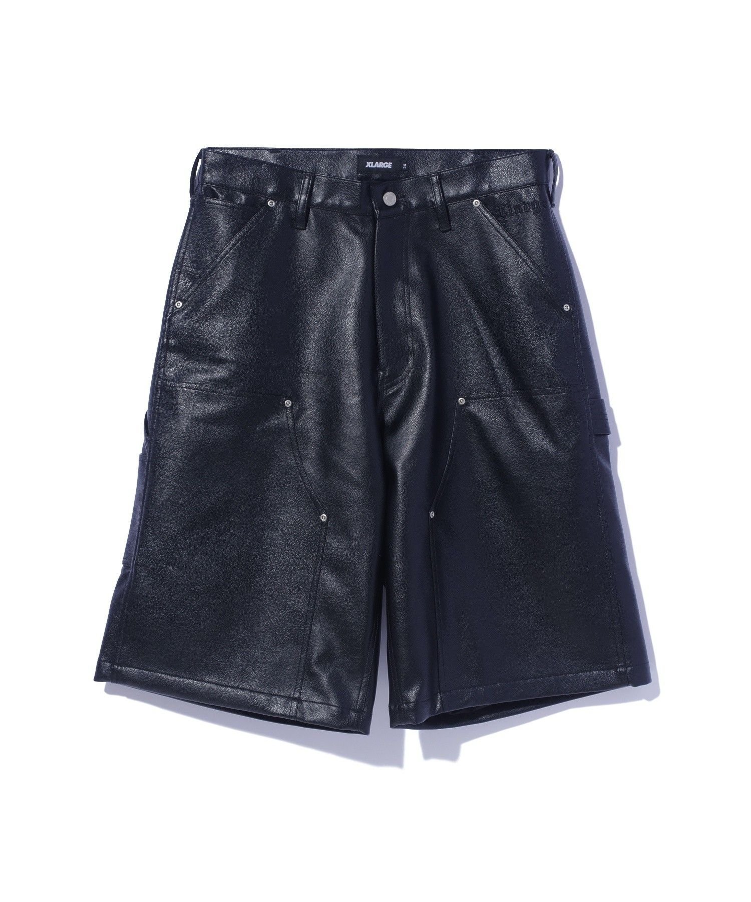 XLARGE OLD ENGLISH FAUX LEATHER SHORT PANTS エクストララージ パンツ その他のパンツ ブラック【送料無料】