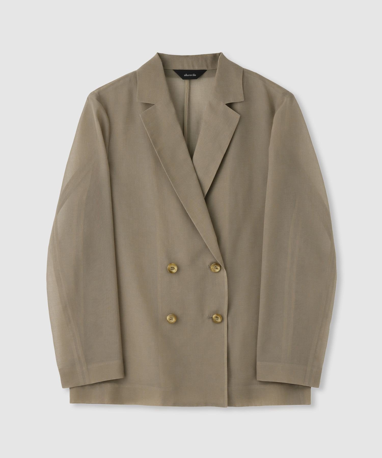 allureville ◇ワルツシアーオーガンジャケット アルアバイル ジャケット・アウター その他のジャケット・アウター ブラック カーキグリーン【送料無料】