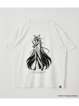 R4G [初音ミク]LUCKY☆ORBMIKUARTTEE アールフォージー カットソー Tシャツ ホワイト ブラック【送料無料】