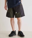 ADAM ET ROPE' HOMME 《GRAMICCI》CRAZY PTRN DURABLE NYLON*ACTIVE SHELL SHORTS アダムエロペ パンツ その他のパンツ ブラック グリーン ネイビー