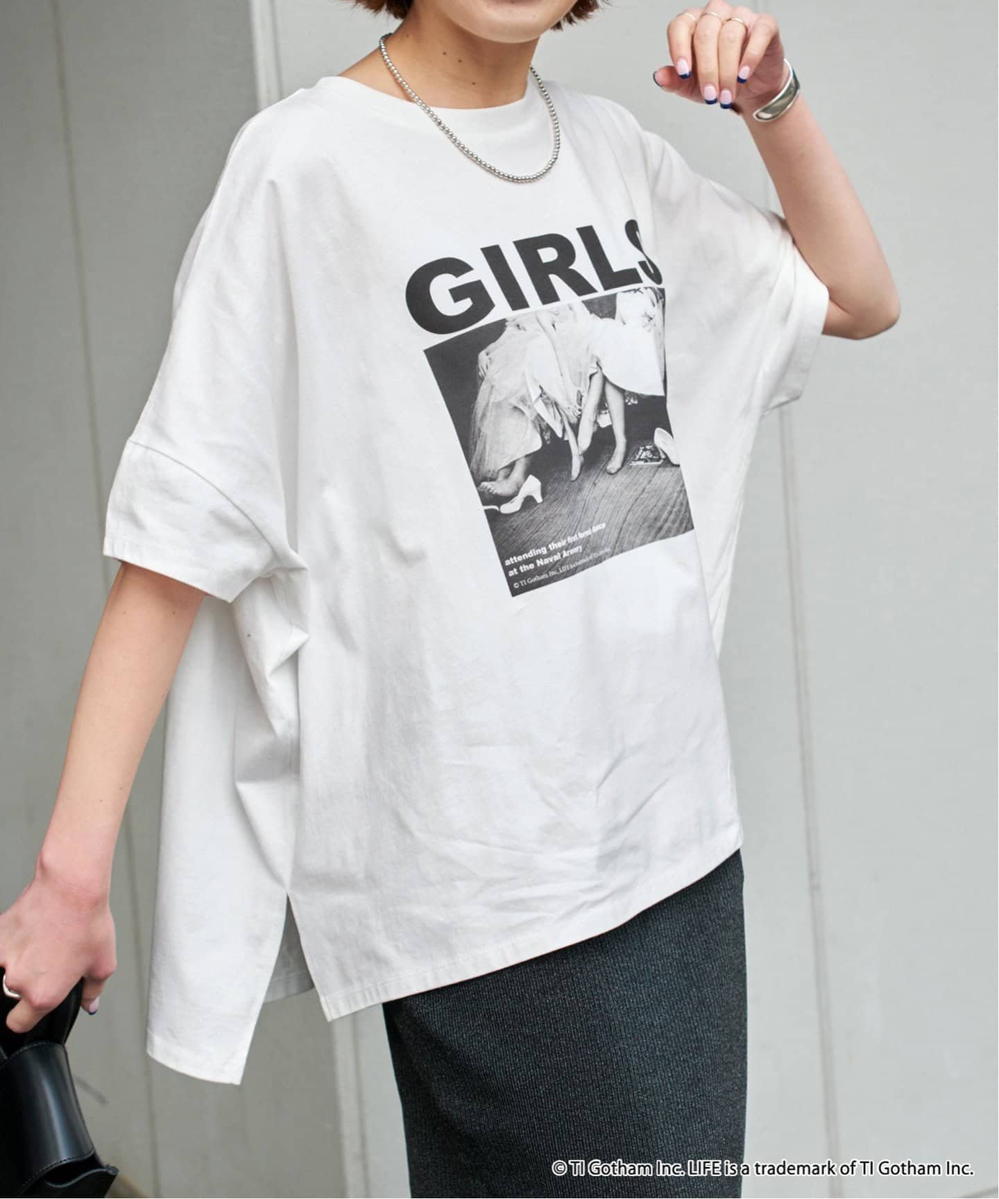 Spick & Span 《WEB限定追加予約2》GOOD ROCK SPEED / グッドロックスピード フォトドルマンTシャツ スピックアンドスパン トップス カットソー・Tシャツ ブラック ホワイト【送料無料】のサムネイル