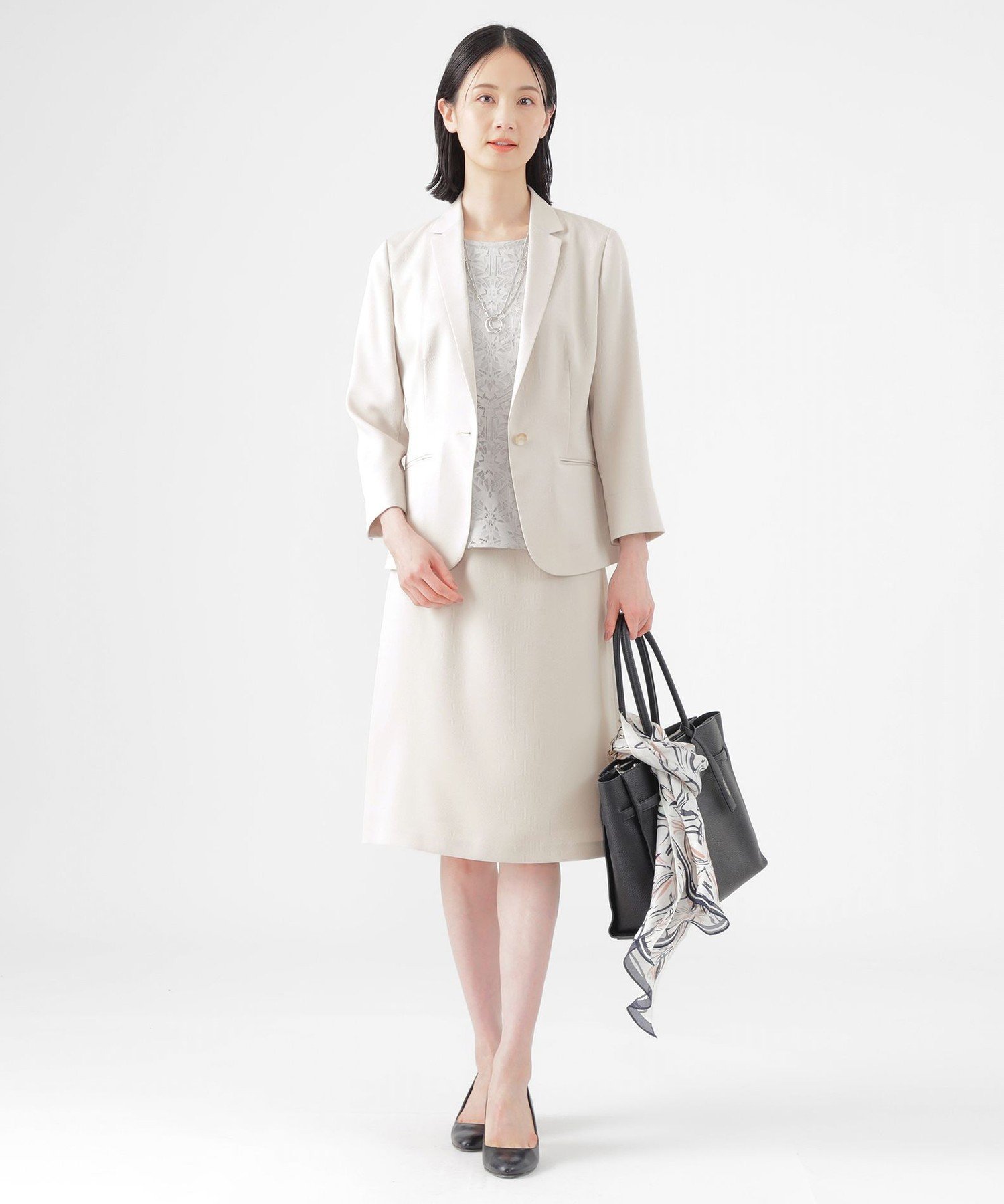 TRANS WORK 【美シリーズ】【UV対策】【着用しわ軽減】【ウォッシャブル】エアリーコードレーンテーラードジャケット トランスワーク ジャケット・アウター テーラードジャケット・ブレザー ネイビー グレー【送料無料】