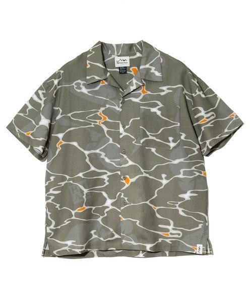 GSC MENS SELECT MANASTASH/マナスタッシュ MHAK LITHUM S/S SHIRTS (MENS) ゴースローキャラバン トップス シャツ・ブラウス グリーン ブラック