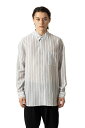 【SALE/30%OFF】ATTACHMENT ストライプレノクロス オーバーサイズシャツL/S アタッチメント トップス シャツ・ブラウス グレー ブラック【送料無料】