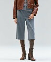 BEIGE, 【セットアップ対応・洗える】ZEPHYR / ウールライクハーフパンツ ベイジ, パンツ その他のパンツ ブラック グレー【送料無料】