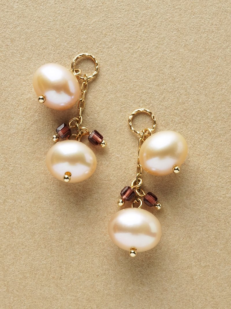 TAKE-UP 【 Palette】K10 タンスイパールチャーム(大きめ丸カン) テイクアップ ファッション雑貨 チャーム・キーチェーン ゴールド【送料無料】