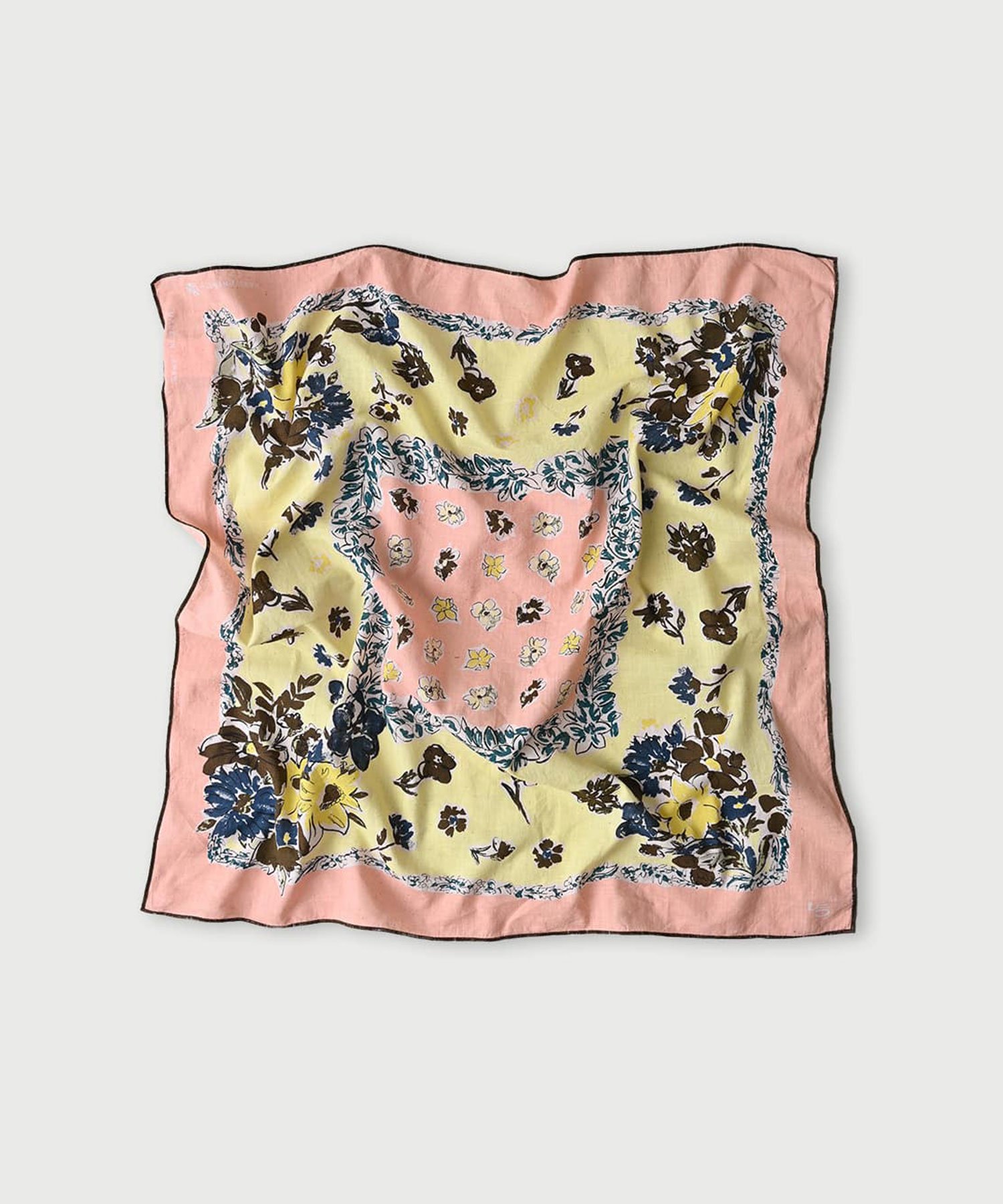 45R インドカディの花束ビッグバンダナ フォーティファイブアール ファッション雑貨 スカーフ・バンダ..