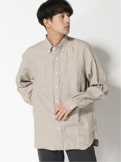 Linen Buttondown Shirt 11-11-5969-139: Natural Linen Buttondown Shirt 11-11-5969-139: Natural