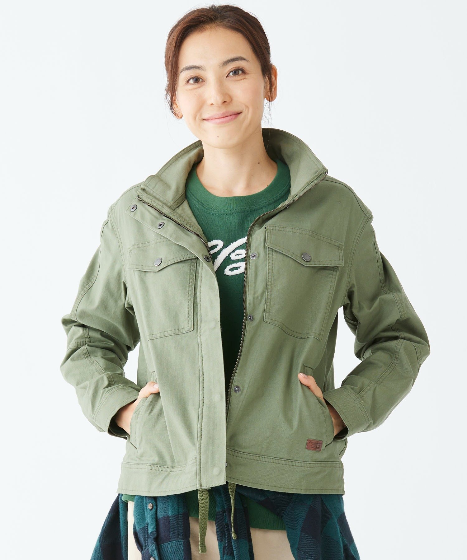 【SALE／20%OFF】L.L.Bean ビーンフレックス・ショート・ユーティリティ・ジャケット 米国フィット・レギュラー エルエルビーン ジャケット・アウター その他のジャケット・アウター グリーン ネイビー【送料無料】