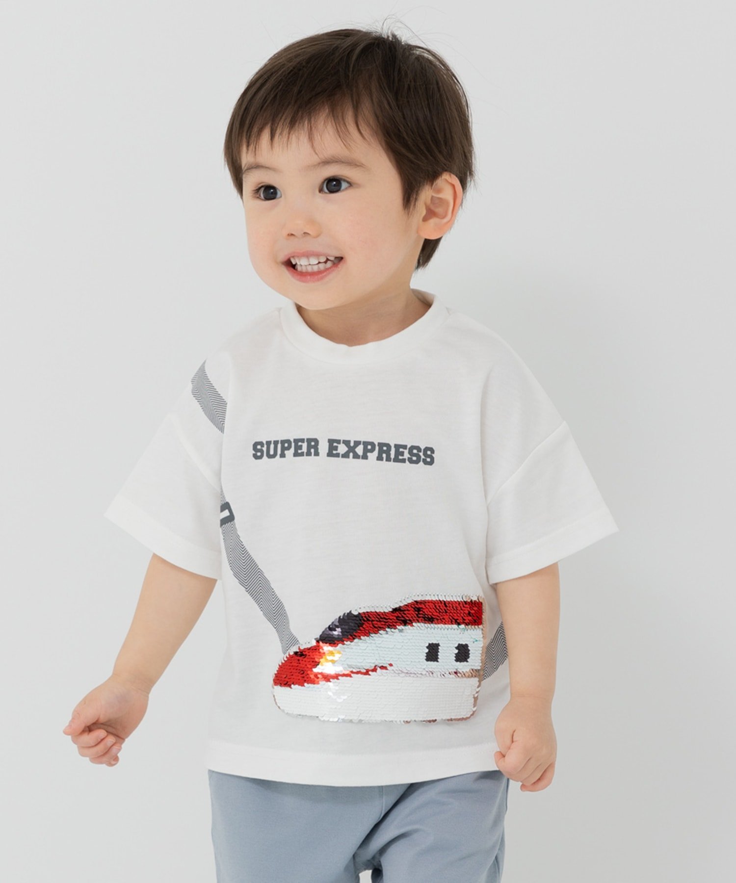chil2 ＜JR新幹線＞半袖Tシャツ チルツー トップス カットソー・Tシャツ ホワイト ブルー ネイビー イエロー グリーン グレーのサムネイル