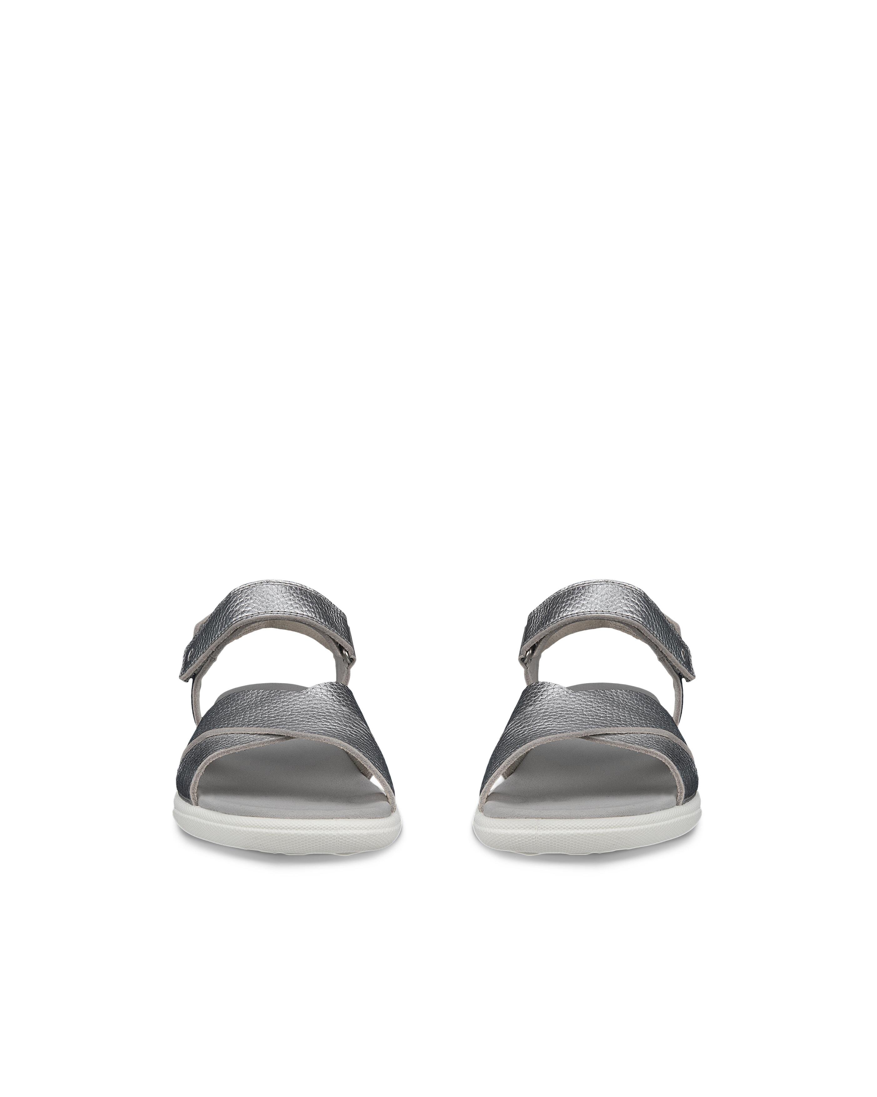 【SALE／20%OFF】ECCO ECCO ダマラ 本革 レディース フラット ストラップ サンダル エコー シューズ・靴 サンダル シルバー【送料無料】