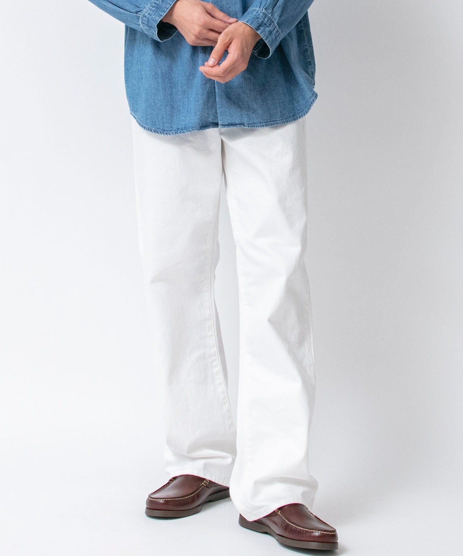 Johnbull Private labo 【DENIM DELIGHT DAYS】デニムハイウエストジーンズ ジョンブルプライベートラボ パンツ ジーンズ・デニムパンツ ホワイト