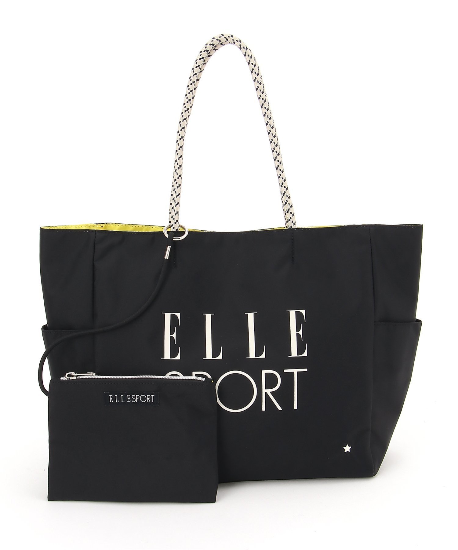 【SALE／42%OFF】ELLE SPORT エル スポーツ E23 ロープハンドル トートバッグ L 軽量 はっ水 A4サイズ対応 ビッグロゴ トウキョウウィング バッグ トートバッグ ブラック グレー カーキグリーン【送料無料】