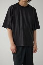 AZUL BY MOUSSY レザーライク半袖Tシャツ アズールバイマウジー トップス カットソー・Tシャツ ネイビー ブラック ブラウン【送料無料】