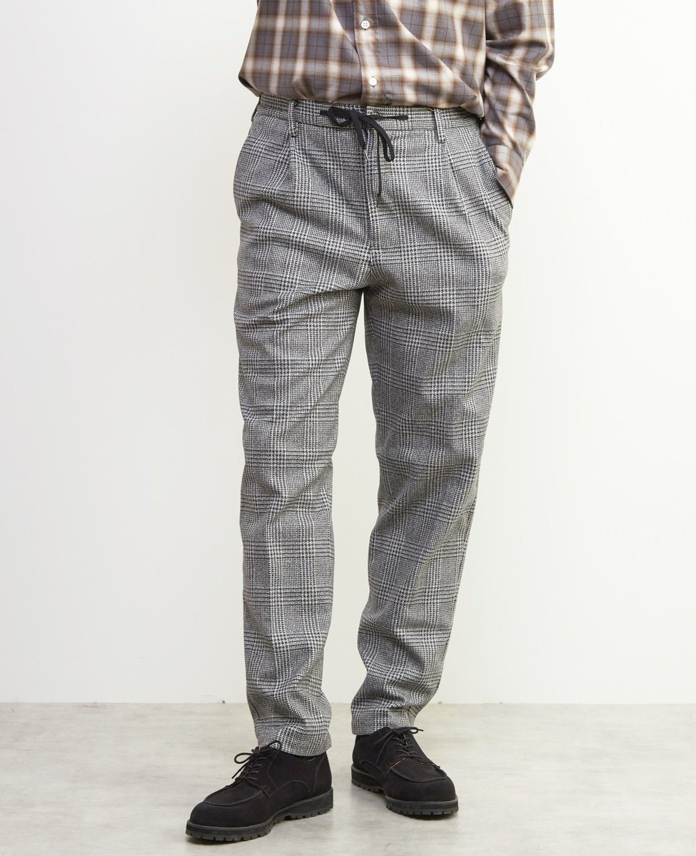 MEN'S MELROSE ツィーディージャージコンフォートパンツ(セットアップ可) メンズメルローズ パンツ スラックス・ドレスパンツ グレー
