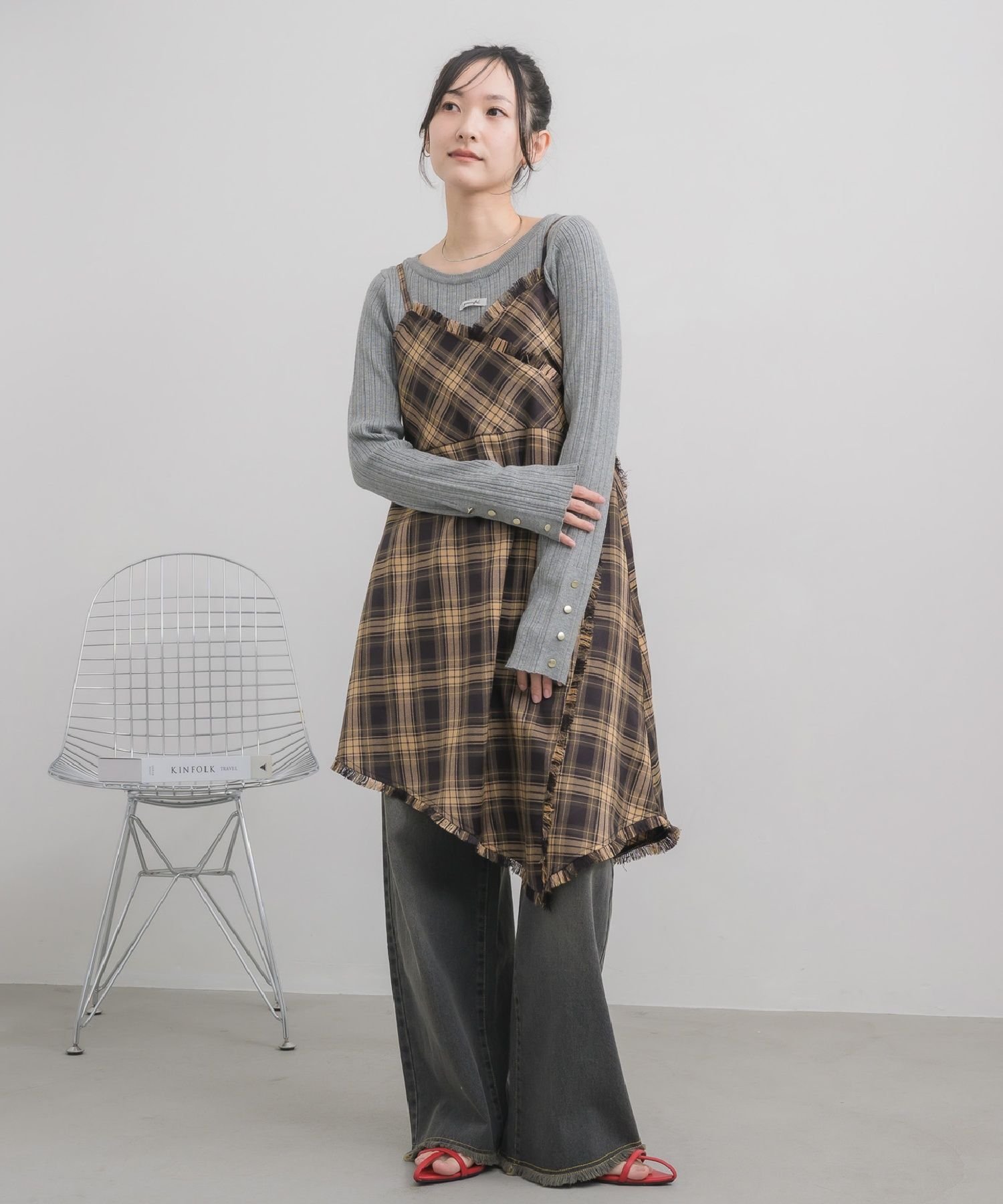 【SALE／10%OFF】RETRO GIRL フリンジキャミOP レトロガール ワンピース・ドレス ...
