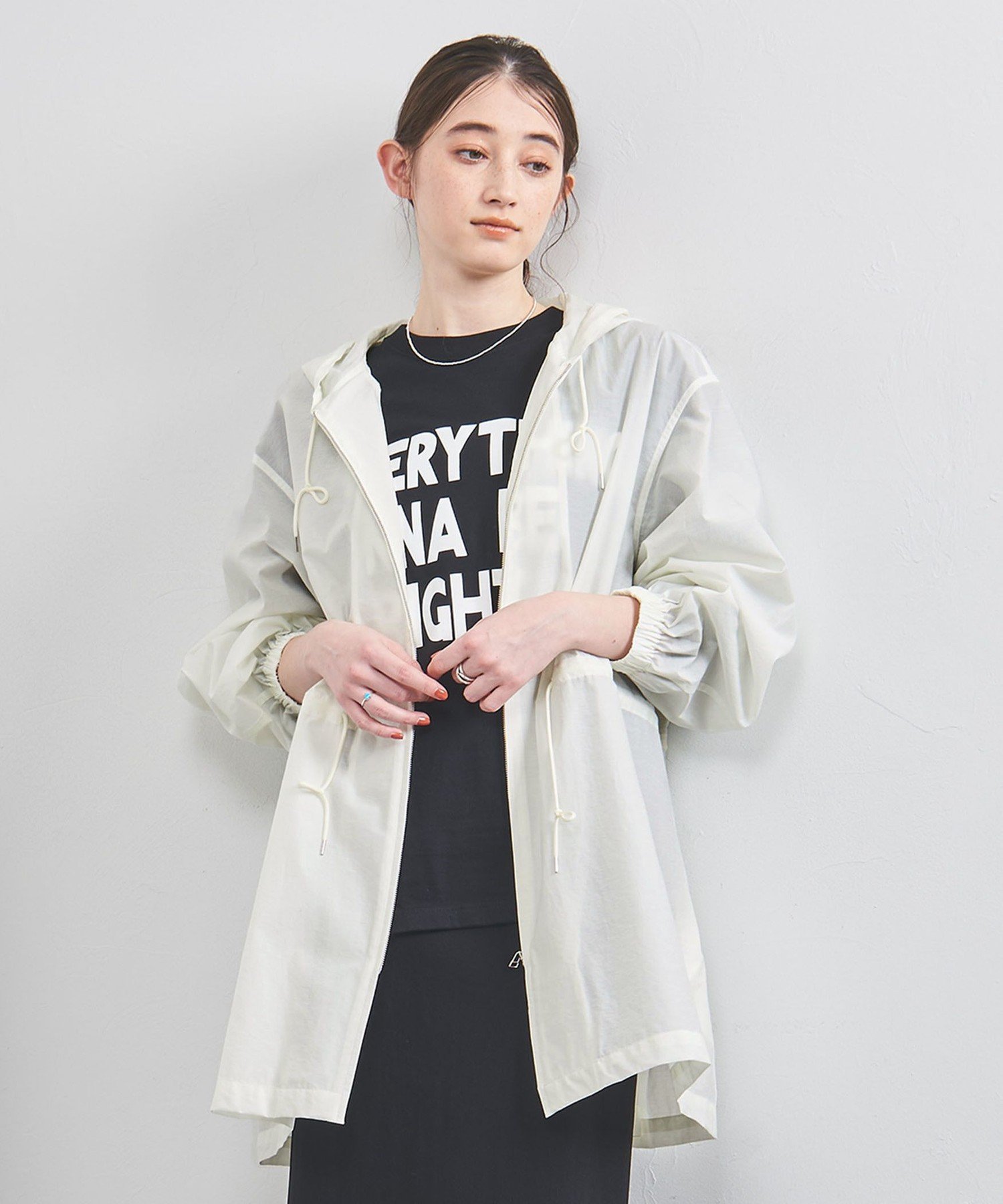 【ユナイテッドアローズ】コットンナイロン ロングブルゾン 　グレー 楽天市場】【SALE／50%OFF】コットンナイロン ロングブルゾン ＜A DAY