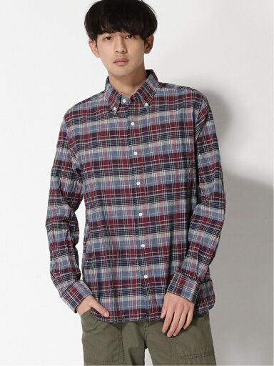 Madras Buttondown Shirt 11-11-5974-139: Purple Madras Buttondown Shirt 11-11-5974-139: Purple