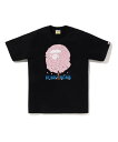 A BATHING APE SAKURA BY BATHING APE TEE #1 ア ベイシング エイプ トップス カットソー・Tシャツ ホワイト ブラック【送料無料】