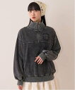 【SALE/50%OFF】Mi-je ハーフZIPプルオーバー【韓国ファッション】 ナルミヤオンライン トップス スウェット・トレーナー グレー パープル【送料...
