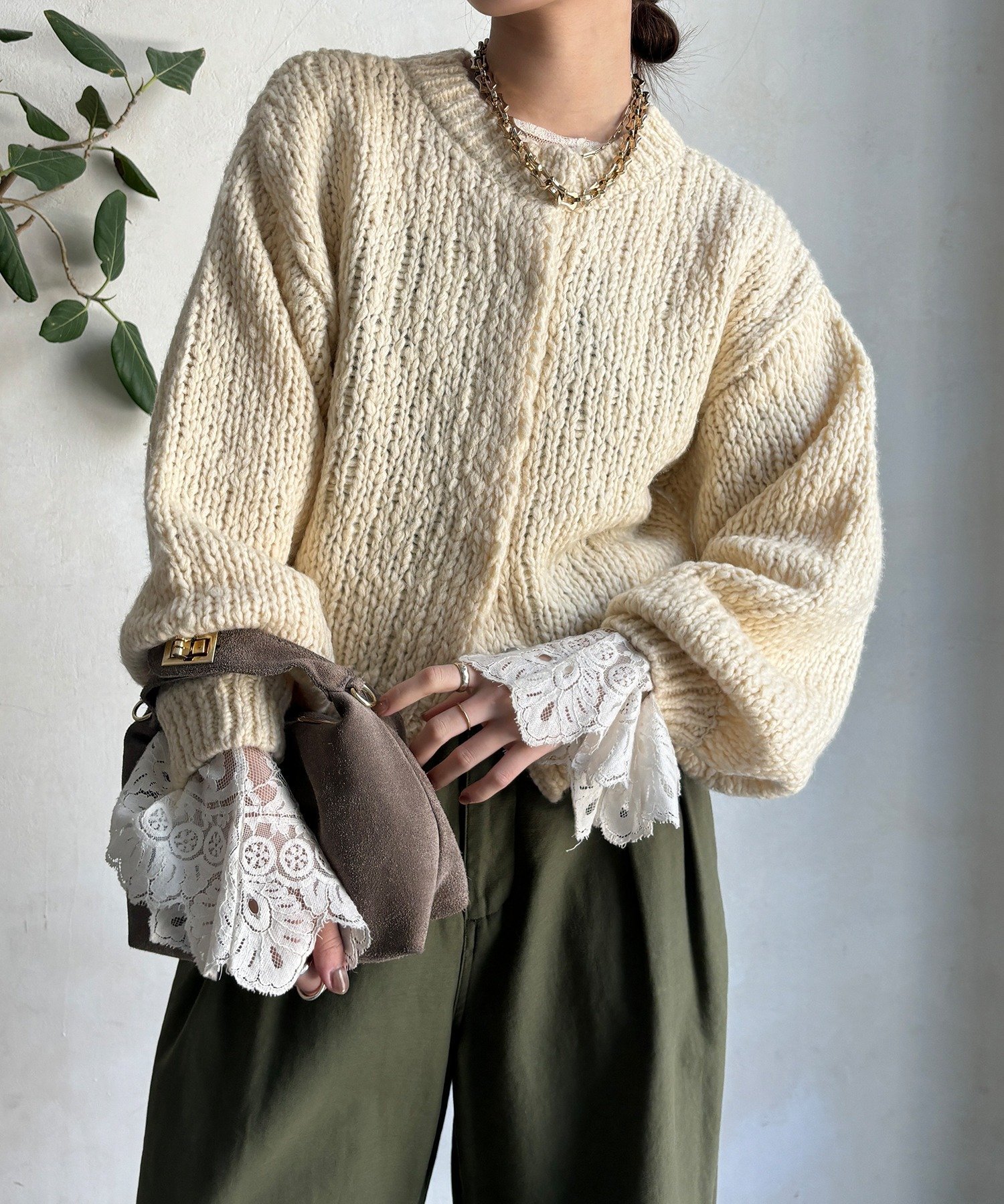 DouDou ローゲージニットカーディガン ドゥドゥ トップス カーディガン ブルー ホワイト ピンク【送料無料】