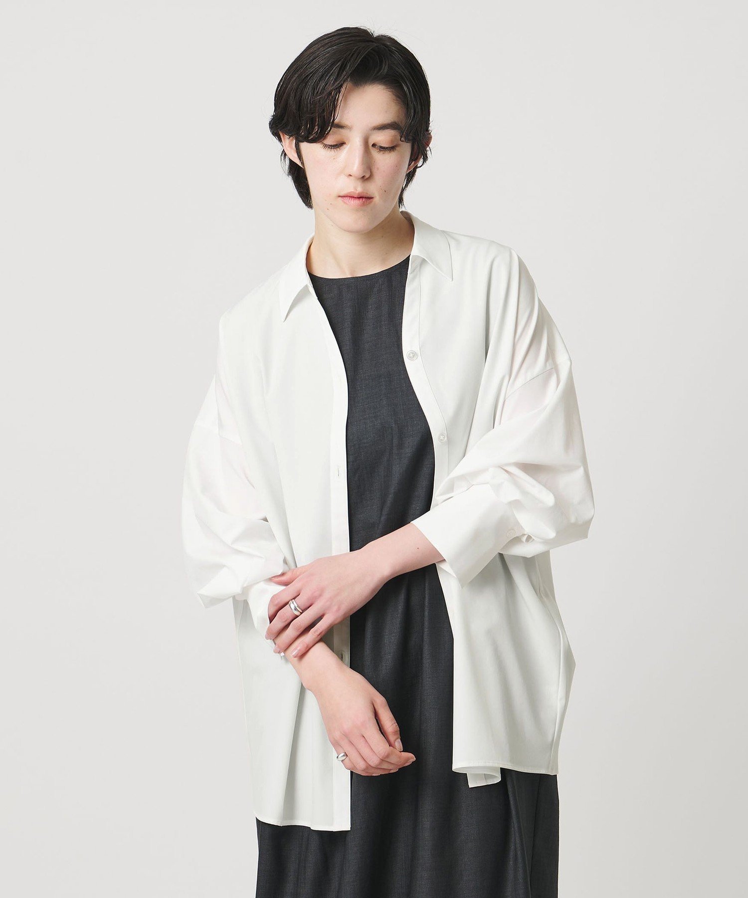 MARW UNITED ARROWS ＜MARW UNITED ARROWS＞スキッパーシャツ UVカット ビューティ...