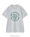 MELROSE CLAIRE 【NYC GOOD ROCK SPEED ロゴTシャツ 】 メルローズクレール トップス カットソー Tシャツ グレー【送料無料】