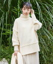 【SALE/40%OFF】FREAK'S STORE タートルボリュームニット 24AW フリークスストア トップス ニット ホワイト グレー ピンク ブラック...