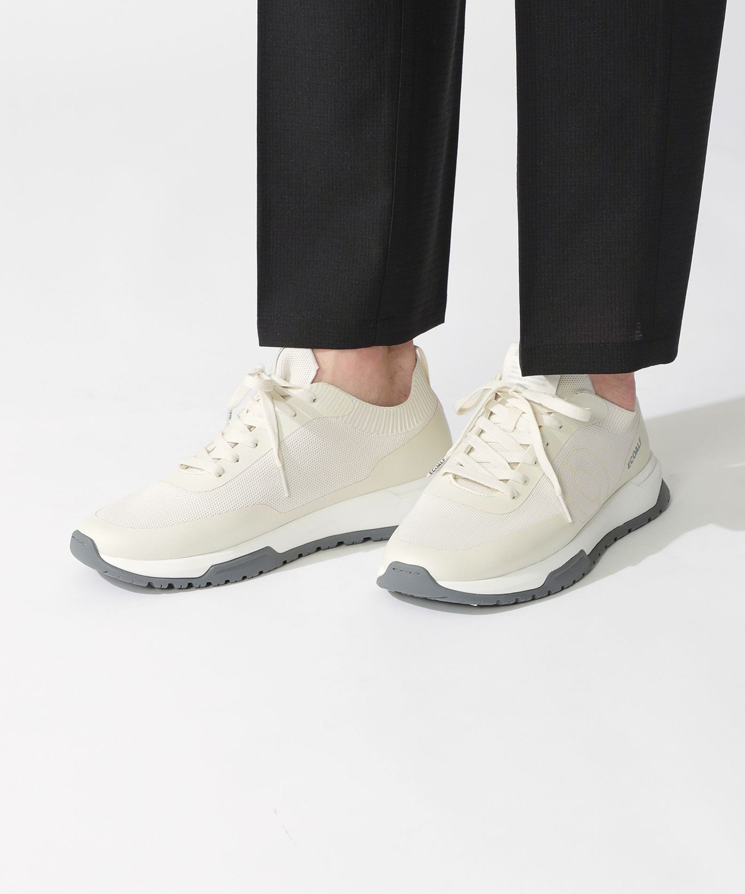 ECOALF CALGARY ニット スニーカー / CALGARYALF SNEAKERS MAN エコアルフ シューズ・靴 スニーカー ホワイト ネイビー【送料無料】