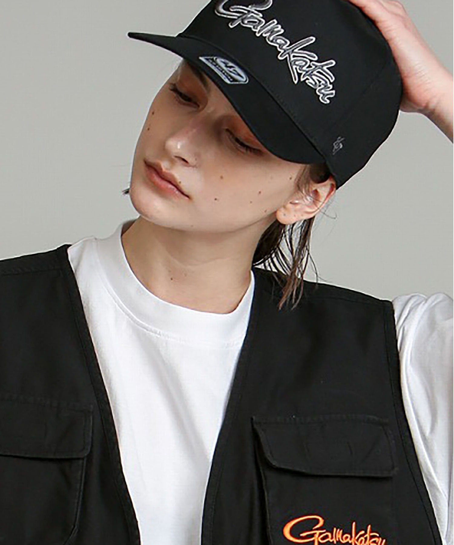 Rakuten FashionのJohnbull Private labo GAMAKATSU(R) '47 HITCH CAP ジョンブルプライベートラボ 帽子 キャップ ブラック【送料無料】｜アングル3