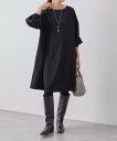 BEARDSLEY パイピングテントワンピース ビアズリー ワンピース・ドレス その他のワンピース・ドレス ベージュ ブラック【送料無料】