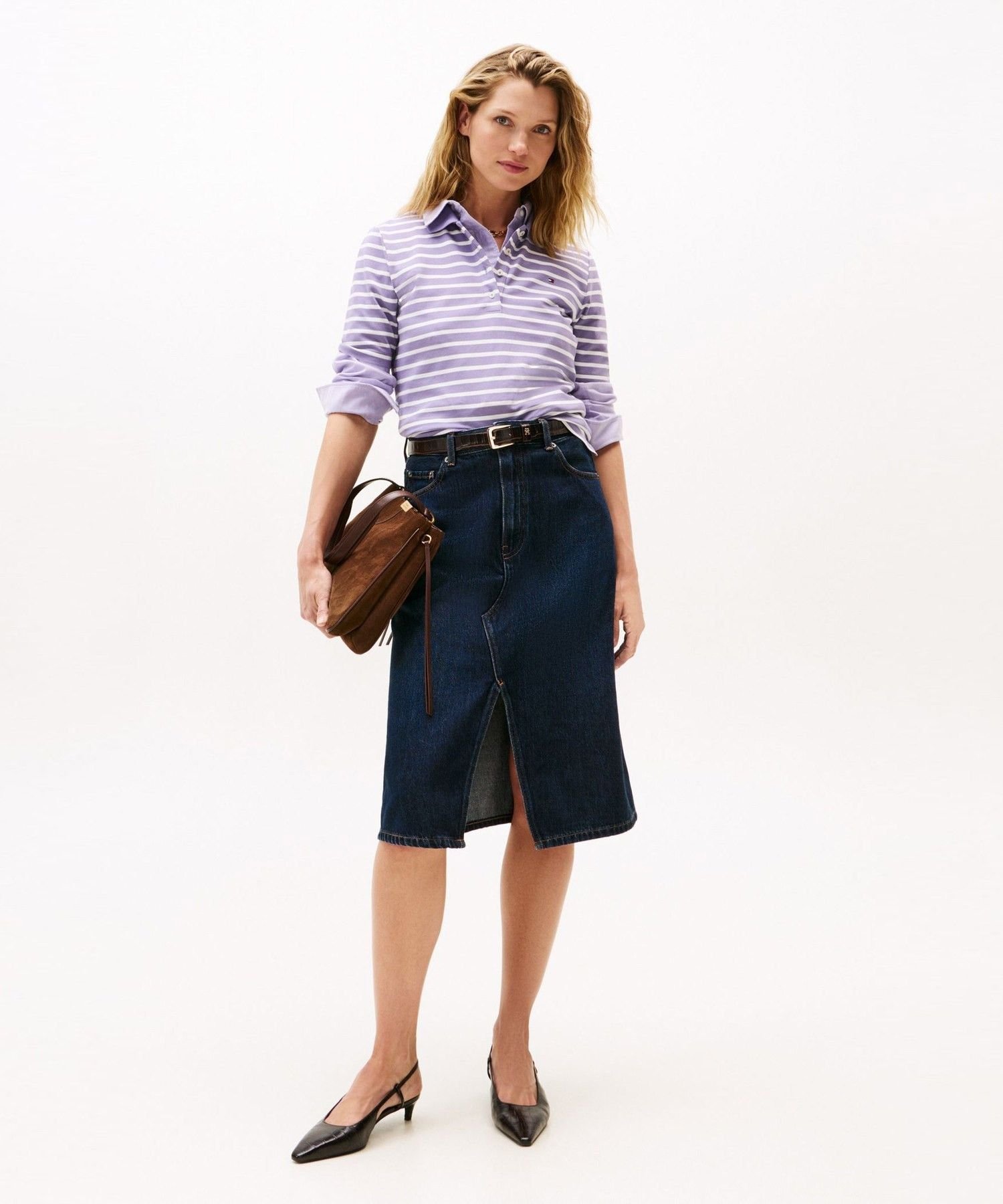 【SALE／40%OFF】TOMMY HILFIGER デニムミロビロウニースカート トミーヒルフィガー スカート その他のスカート ブラック【送料無料】