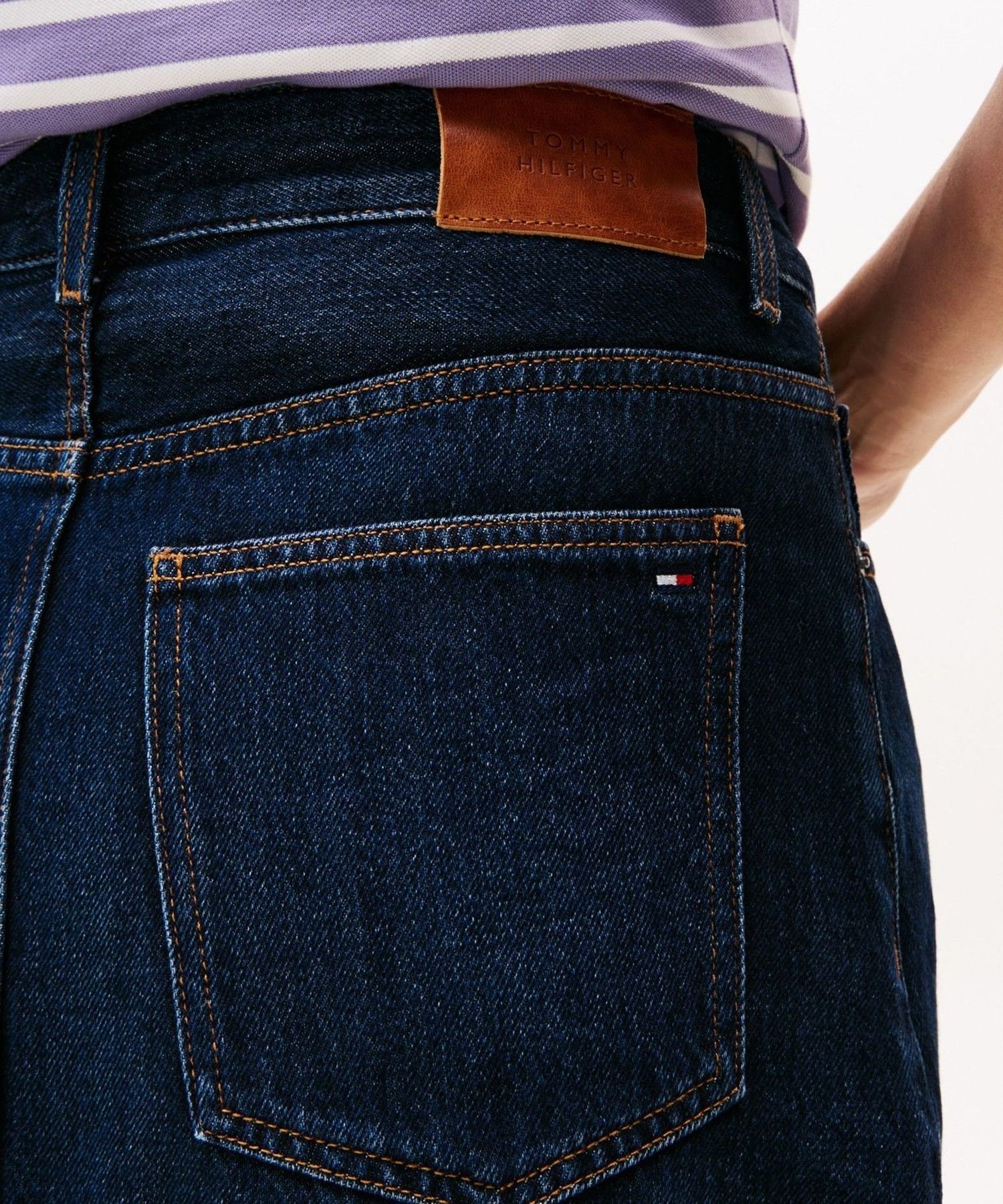 【SALE／40%OFF】TOMMY HILFIGER デニムミロビロウニースカート トミーヒルフィガー スカート その他のスカート ブラック【送料無料】