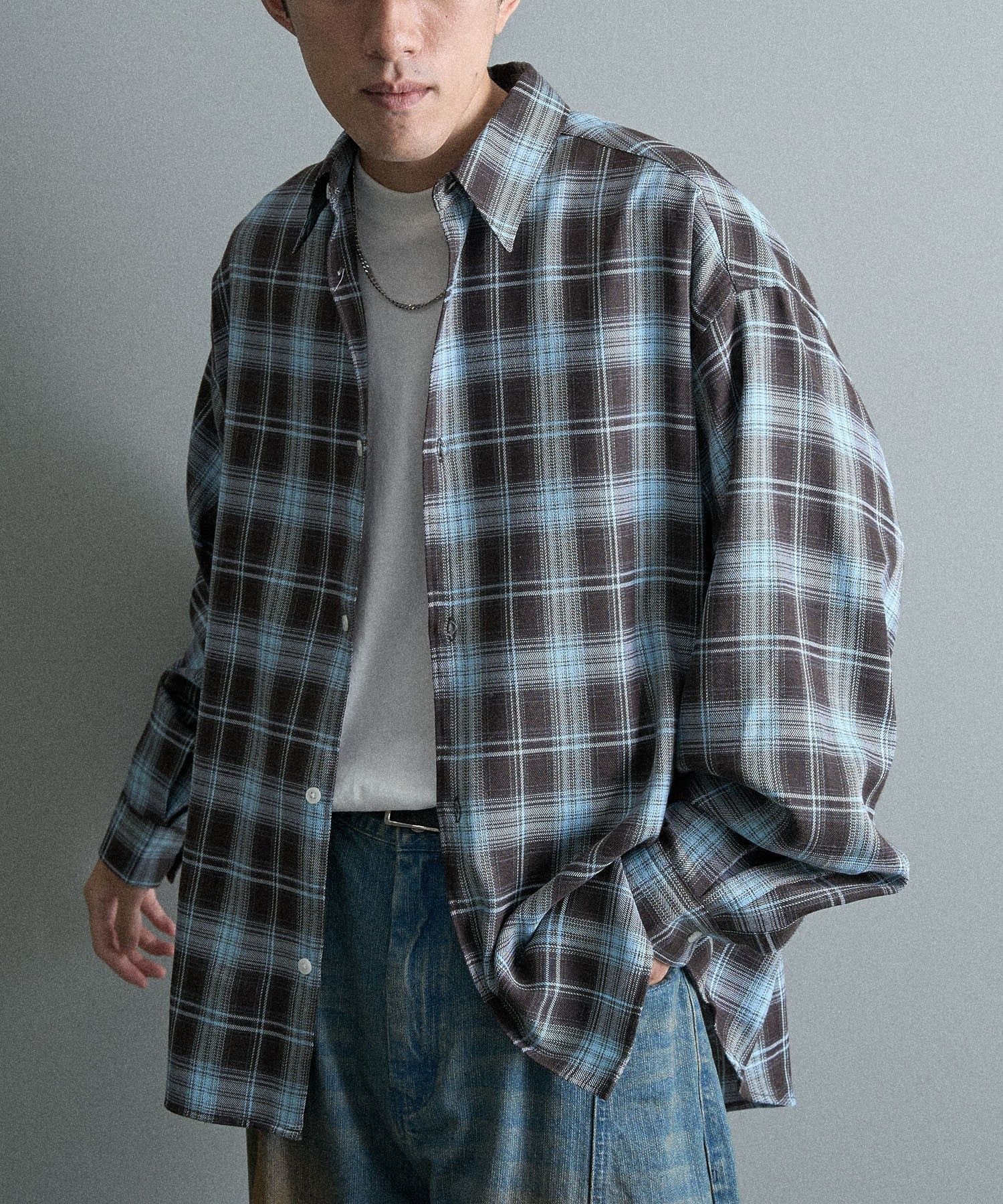 【SALE／40%OFF】CRAFT STANDARD BOUTIQUE オンブレーチェックシャツ クラフトスタンダードブティック トップス シャツ・ブラウス ブラック ベージュ ブラウン