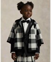 POLO RALPH LAUREN (ガールズ 2才~6才)チェック ウール フーデッド ポンチョ ラルフローレン ジャケット・アウター その他のジャケット・ア...
