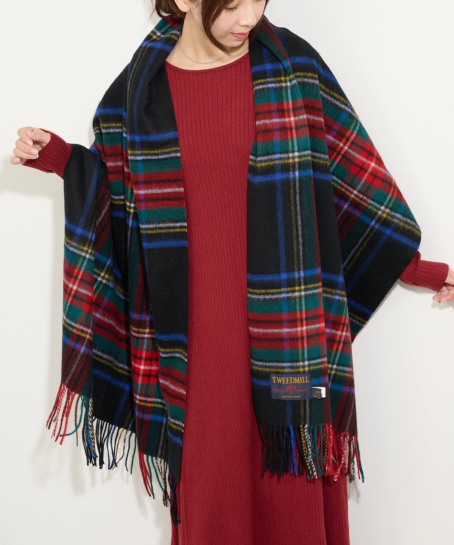 【SALE／6%OFF】TWEEDMILL TWEED MILL/70cm*190cm Knee Rug 大判ストール ギフト プレゼント カセット..