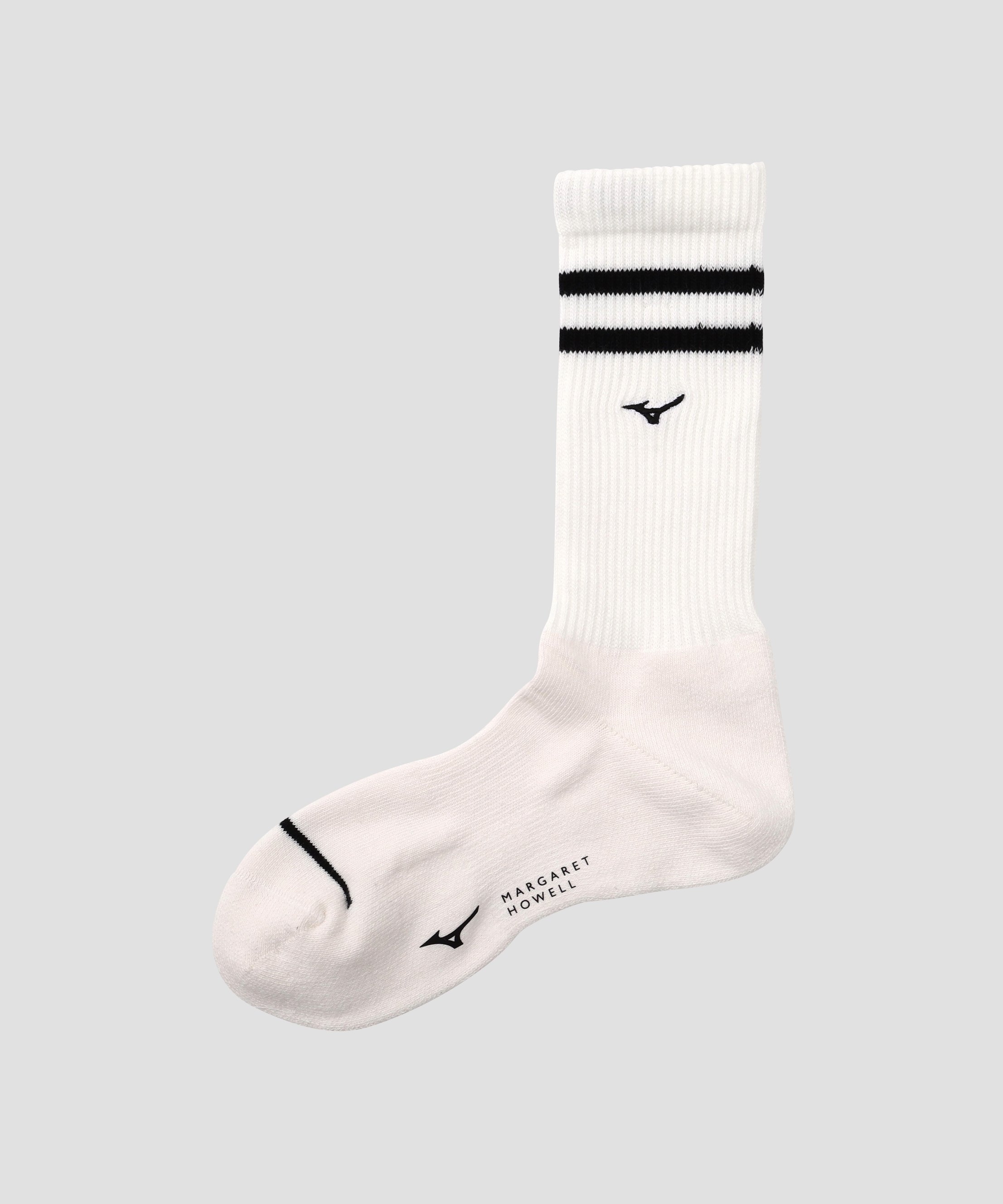 Other - MARGARET HOWELL STRIPE SPORTS SOCKS マーガレット・ハウエル バッグ その他のバッグ ホワイト ブラック