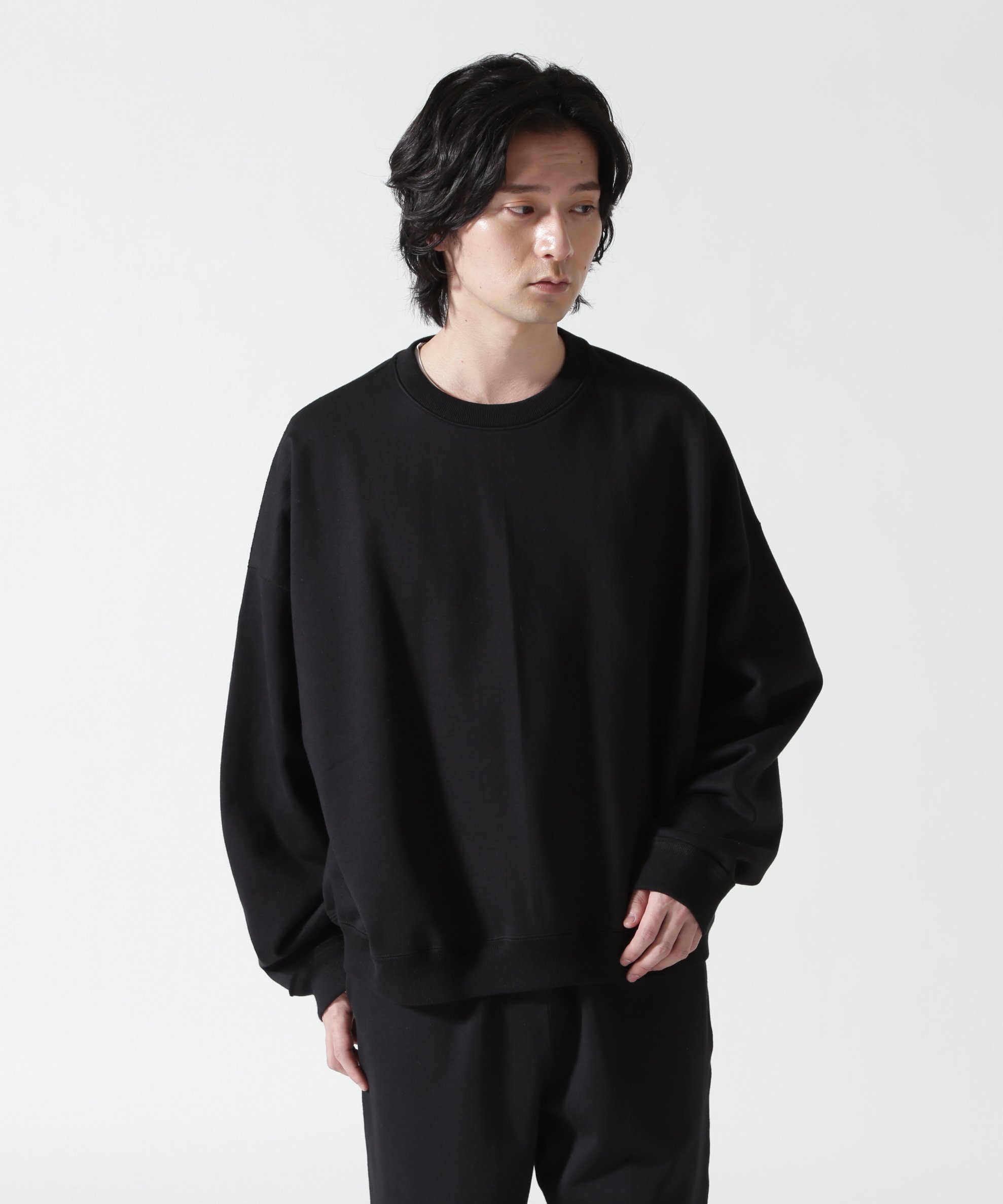 B'2nd MARKA/Organic Cotton Heavy Fleece Huge Sweat Short ビーセカンド トップス スウェット・トレーナー ブラック グレー【送料無料】