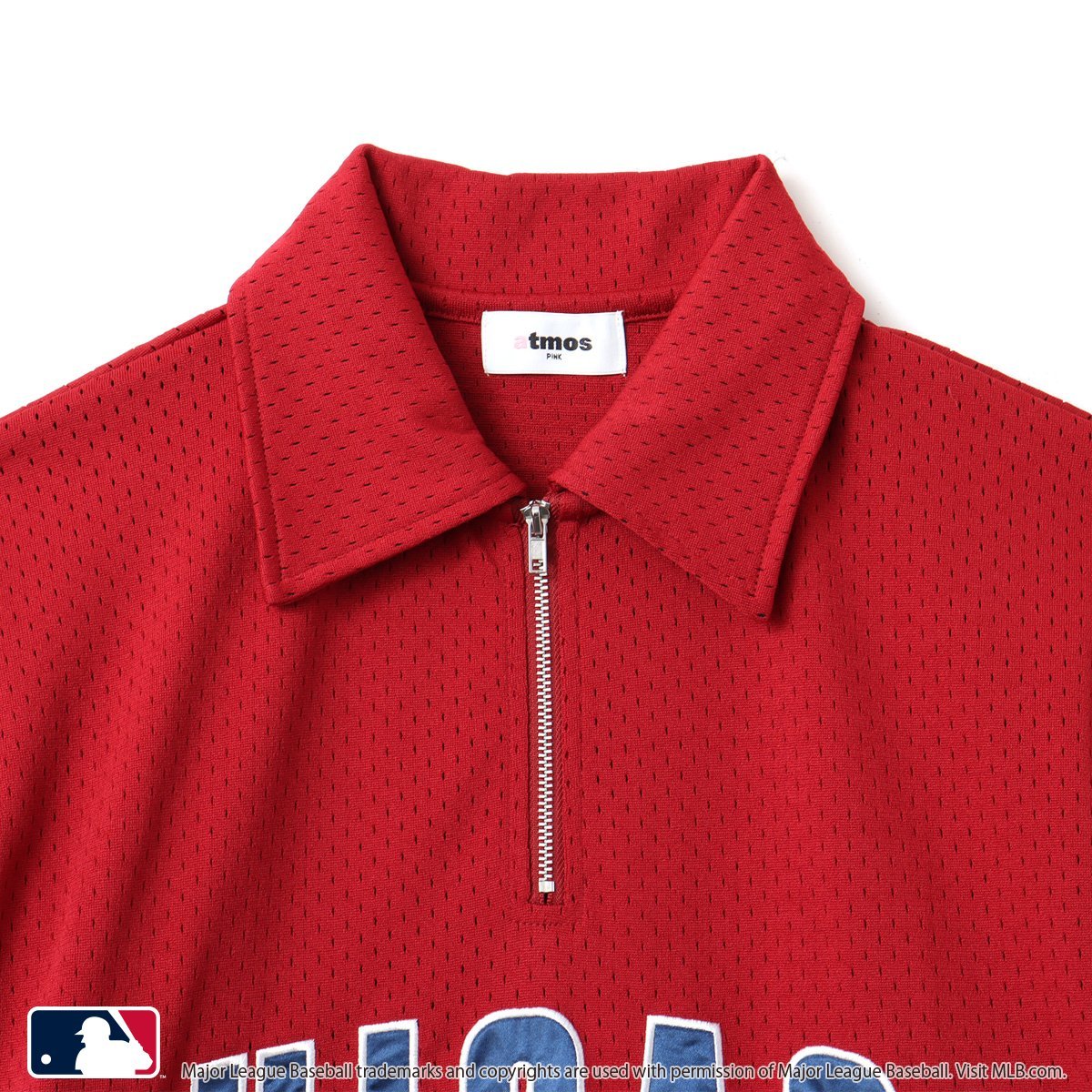 atmos pink atmos pink MLB Mesh T-shirt RED アトモス トップス カットソー・Tシャツ レッド