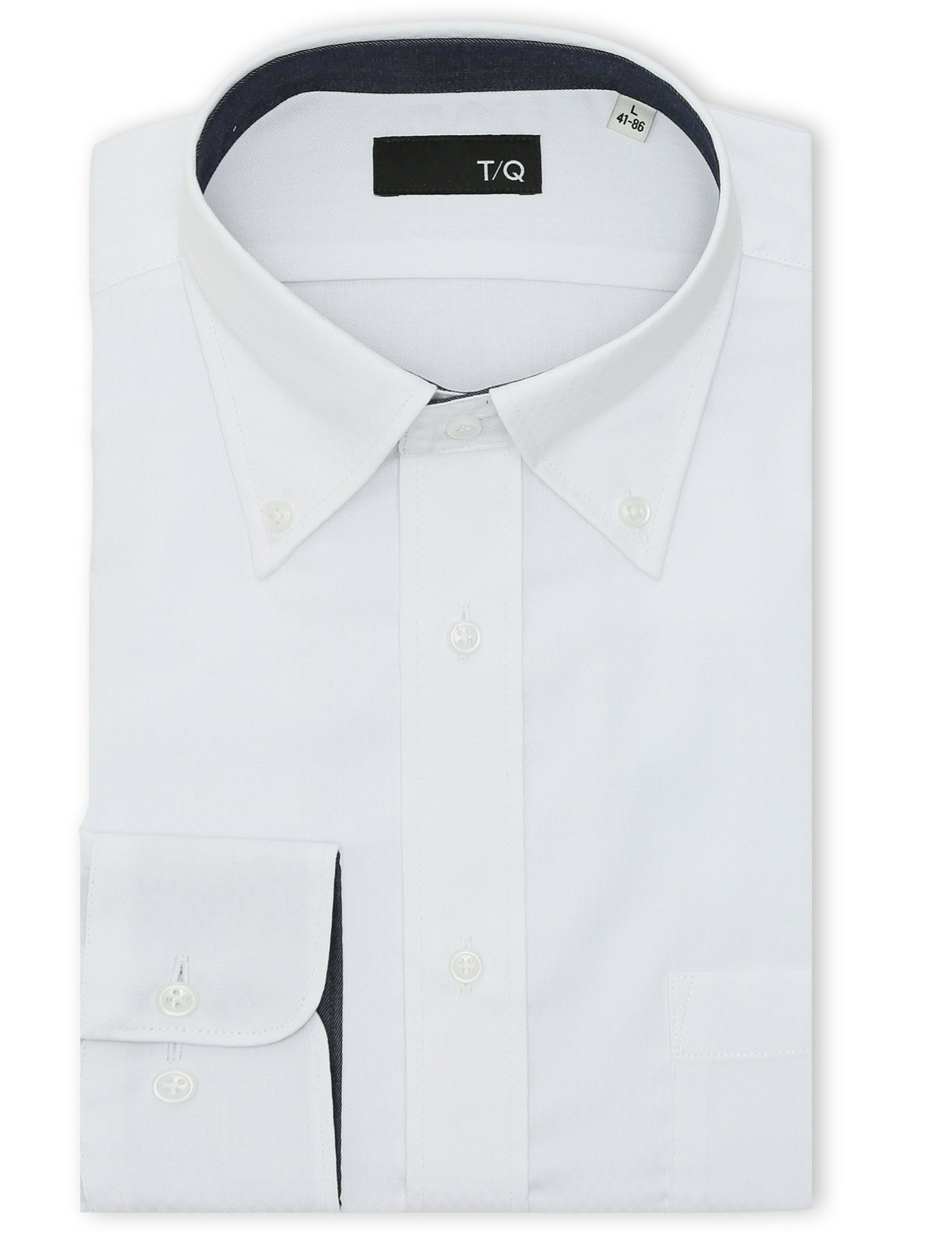 【SALE／10%OFF】TAKA-Q ワイシャツ メンズ 長袖 ノンアイロン ボタンダウン ビジネス ドレス 綿混 NEWスタンダードフィット タカキュー スーツ・フォーマル Yシャツ・カッターシャツ ホワイト