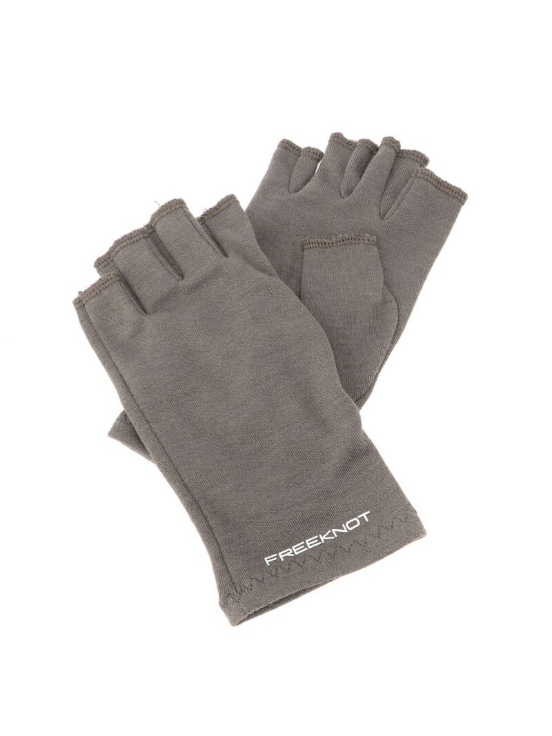 FREEKNOT (M)レイヤーテック インナーグローブ 5本カット フリーノット ファッション雑貨 手袋 グレー ブラック