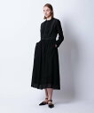 【SALE/40%OFF】DRAWER SPRING エンブロイダリ-ブザムノーカラーワンピース ドゥロワー ワンピース・ドレス ワンピース ブラック【送料無料...