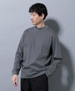 NANO universe アンチスメルモックネックTシャツ 長袖 ナノユニバース トップス カットソー・Tシャツ グレー ブラック ブラウン ホワイト【送料無料】