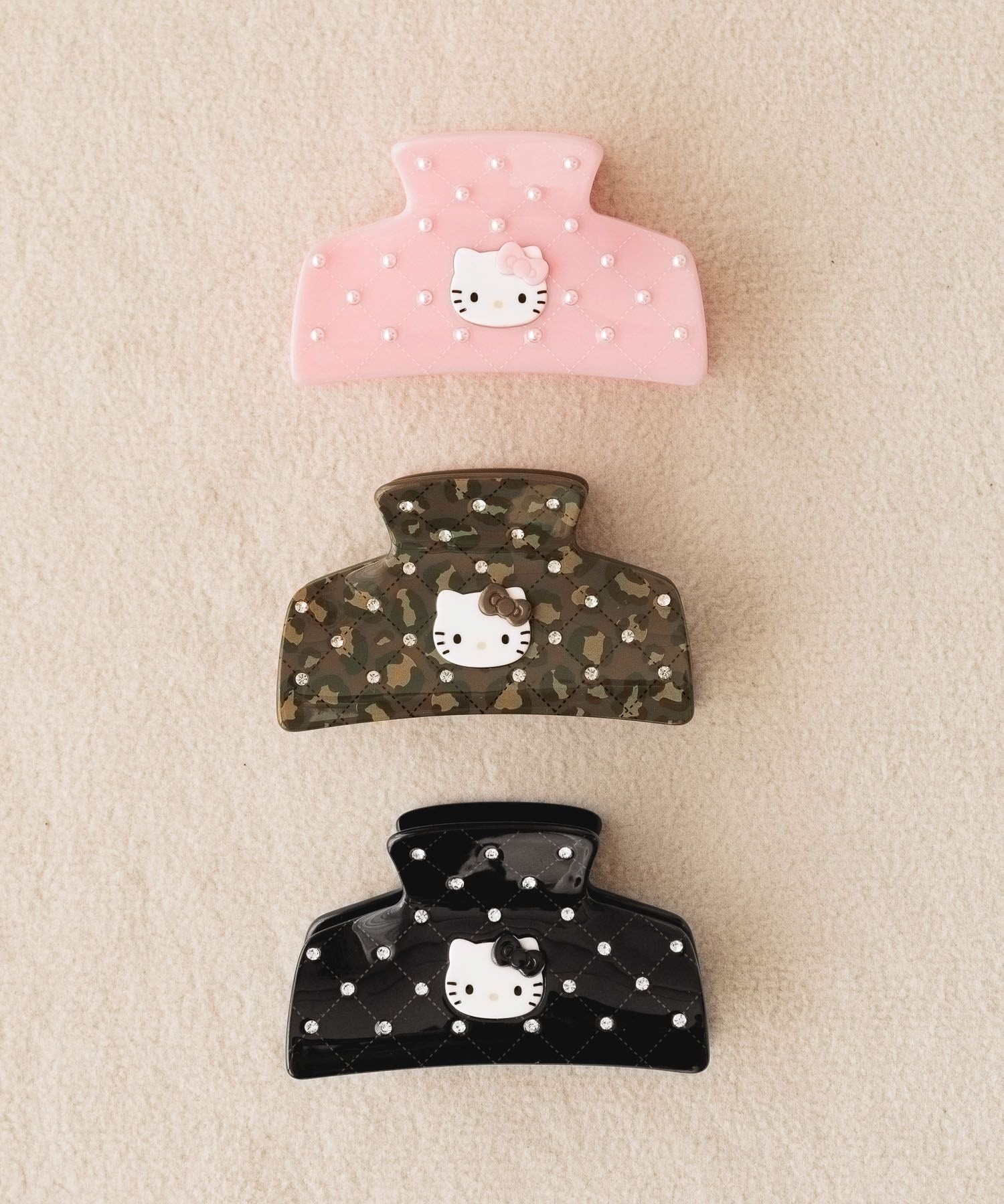 LOWRYS FARM 【HELLO KITTY】キルティングバンス ローリーズファーム ヘアアクセサリー バレッタ・ヘアクリップ・ヘアピン ピンク