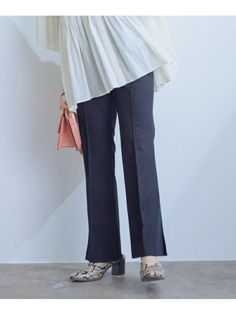 【SALE／17%OFF】VIS 【TV着用】【接触冷感】クールビューティフレアパンツ ビス パンツ その他のパンツ ブラック パープル グレーのサムネイル