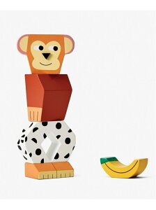 AREAWARE AREAWARE/AREAWARE(エリアウェア)/ブロックパーティー Monkey アントレスクエア インテリア・生活雑貨 おもちゃ・ゲーム・フィギュア ブラウン【送料無料】