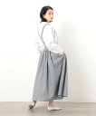 【SALE/80%OFF】ONIGIRI ストライプサスペンダー付スカート コムサイズム スカート ロング・マキシスカート ネイビー ベージュ